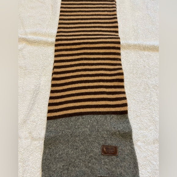 Mens Coach scarf. Brown and gray. NWOT - Picture 1 of 5